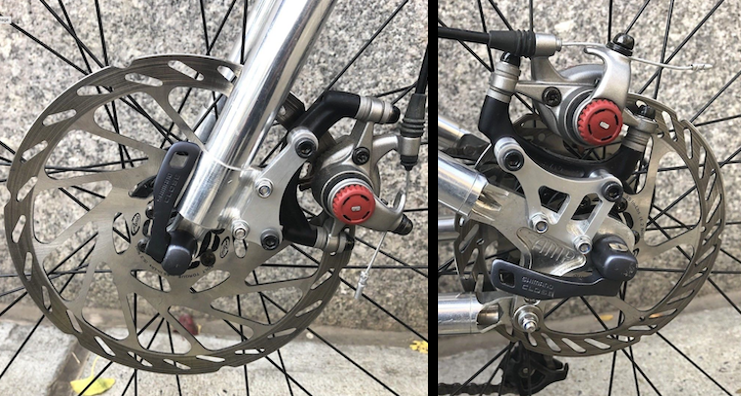 Bicycle front sales disc brake kit