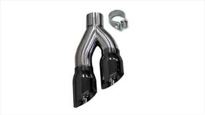 Corsa 14031BLK Pro-Series 4-inch Side Swept Tip Kit for Trucks and SUVs- Black 