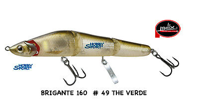 MOLIX BRIGANTE 160 SINKING  Col.  SW49 THE VERDE  50 gr  SPINNING MARE LUCCIO