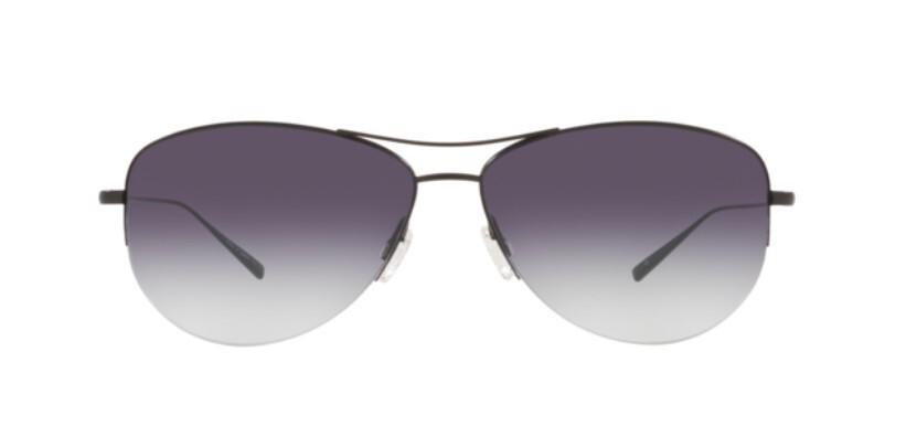 Pre-owned Oliver Peoples 0ov1004s Strummer Black/light Grey Gradient Men's Sunglasses In Light Grey Gradient Dark Blue