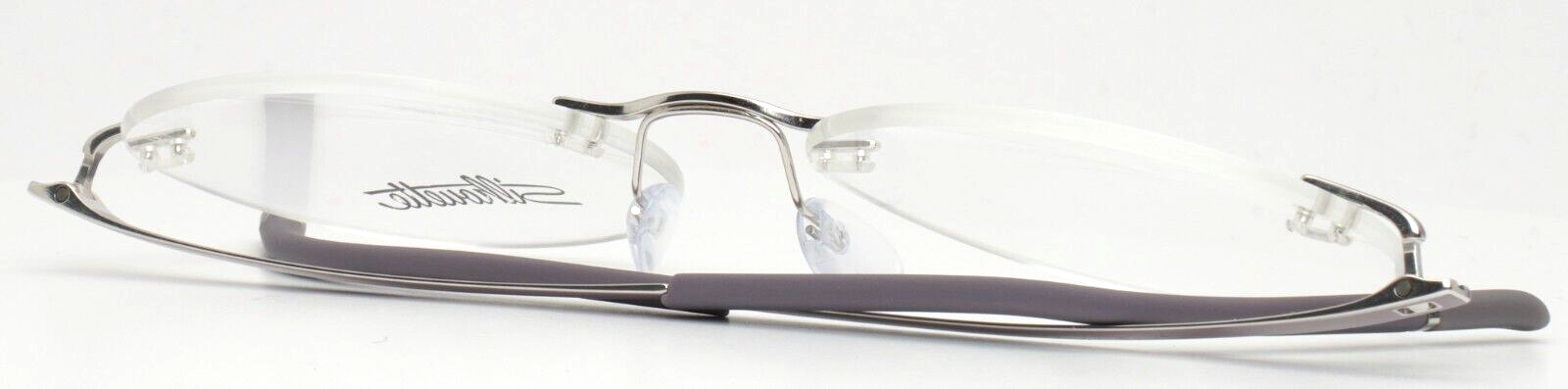 SILHOUETTE 5529 70 4000 Lilac Unisex Round Rimless Eyeglasses 48-17-135 B:42.8