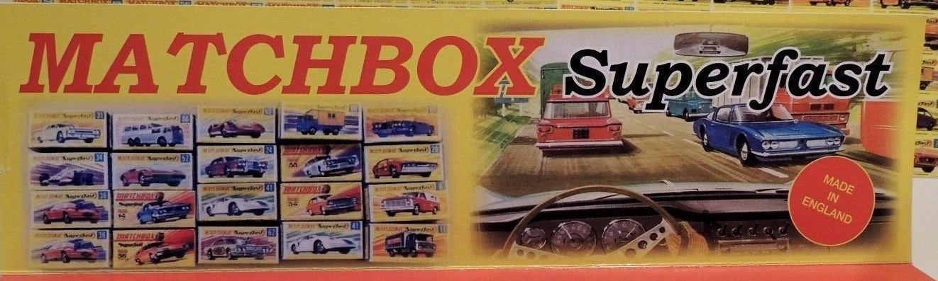 Matchbox Superfast / Display SPECIAL EDITION 13 in X 4 in