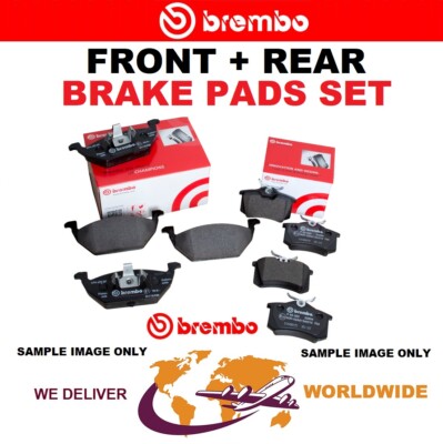 BREMBO FRONT + REAR Axle BRAKE PADS SET for VW SCIROCCO 2.0 TDI 2010-2017