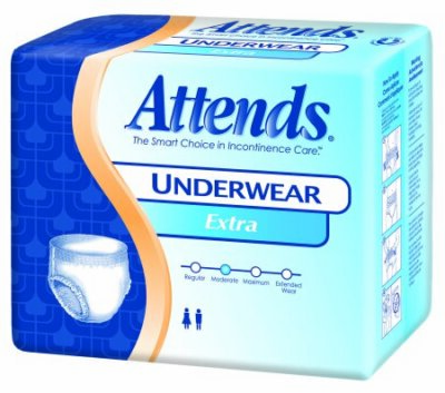 Attends Adult Absorbent Underwear Pull On Reg Dispose Mod Absorb XL 140 Count