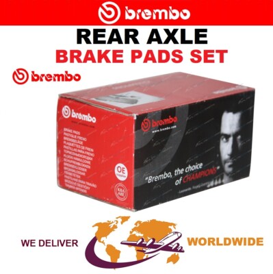 BREMBO Rear Axle BRAKE PADS SET for VW SCIROCCO 2.0 TDi 2010-2017