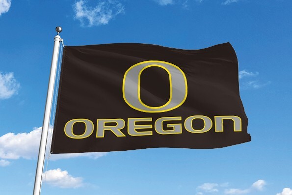 OREGON DUCKS 3'X5' FLAG BANNER ***100% FULL COLOR ON BOTH SIDES OF FLAG***