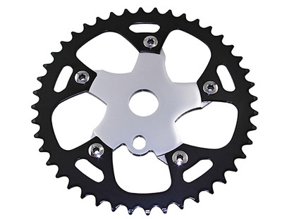 Sprocket 913B 44t 1/2 X 1/8 Black/Chrome. lowrider beach