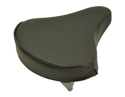 ABSOLUTE GENUINE VINYL BEACH CRUISER LARGE SADDLE BICYCLE SEAT 209 IN BLACK.