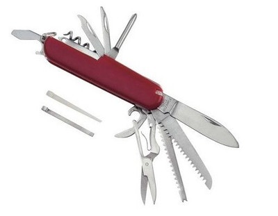 AUSONIA COLTELLO MULTIUSO INOX 13 FUNZIONI MANICO ABS COD. 24070 ITALIA ITALY