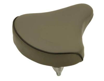 ABSOLUTE GENUINE VINYL BEACH CRUISER LARGE SADDLE BICYCLE SEAT 209 IN GRAY.