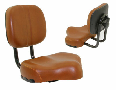 ABSOLUTE BICYCLE BEACH CRUISER LARGE SADDLE ADJUSTABLE W/BACK REST IN BROWN.