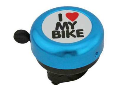 Bike I Love My Bicycle Bell Blue. bike part ,bicycle parts