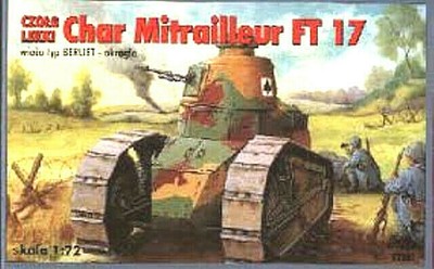 72201 RPM 1/72 CHAR MITRAILLEUR FT 17