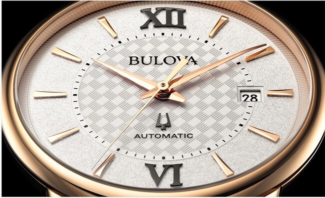 Pre-owned Bulova 97b225, Classic Hudson, Sapphire, 3 Bar