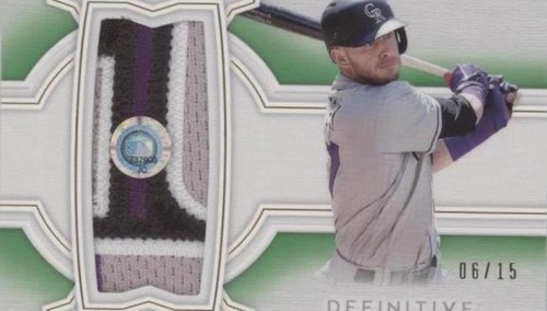 2020 Topps Definitive Collection - Trevor Story #DJRC-TS