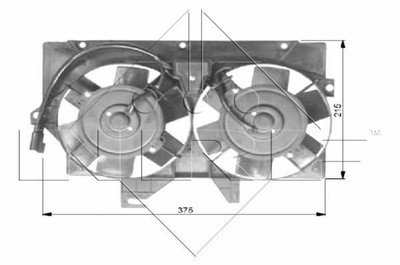 LÜFTER KÜHLERLÜFTER LÜFTERMOTOR NRF 47036 P NEU OE QUALITÄT