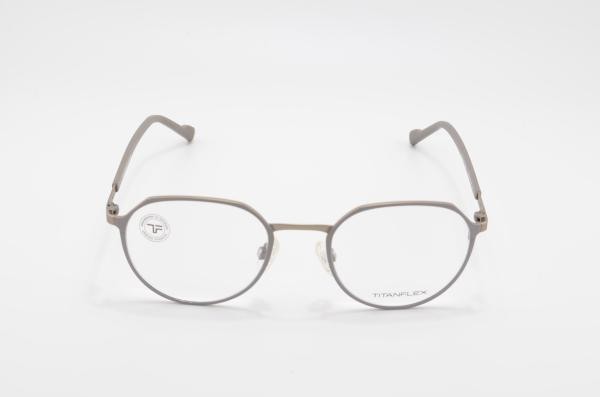 Titan Flex 820859 20 Damen Brille Titan Rund Grau