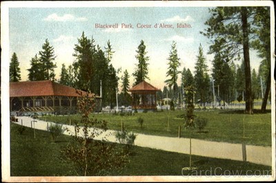 Coeur D'Alene,ID Blackwell Park Kootenai County Idaho M. Rieder value Postcard