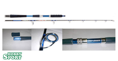 CANNA VERTICAL JIG MASTER JIG SERIE BLU 7 Kg  1,80 MT PESCA MARE BARCA