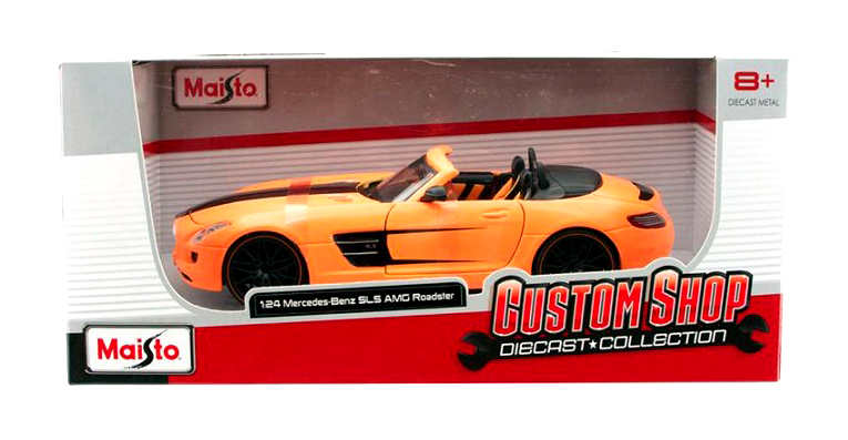 ミニカー Mercedes-Benz SLS AMG Roadster MERCEDES BENZ SLS AMG ROADSTER 1:24 Scale Diecast Model Toy