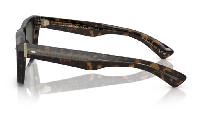 Pre-owned Oliver Peoples 0ov5522su 1747p1 Walnut Tortoise/g-15 Polarized Men's Sunglasses