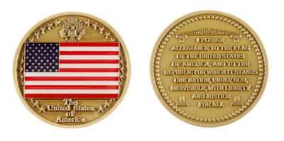 United States of America Pledge of Allegiance Challenge Coin CC-863