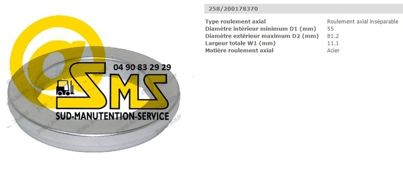 Mic Roulement De Butee Direction Transpalette Manuel Tm22 Tm 22 Piece Detachee