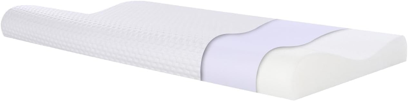SUQ I OME Slim Sleeper- Thin Memory Foam Pillow, Ultra Thin & Low Cervical Only