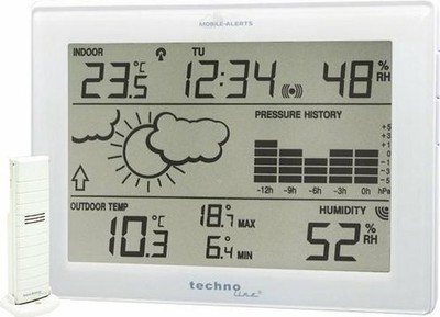 Weerstation - Inc. zender - Weersvoorspelling en omstandigheden - Radio gestuurd