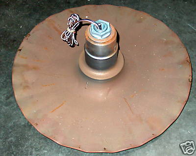 Radial Wave 12'' Industrial Lighting Fixture Rusty Unfinished with socket 120v 