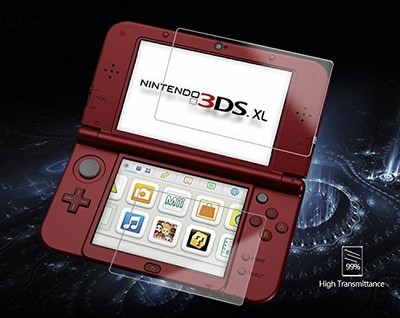 2 Pack Nintendo 3DS XL Tempered Glass Screen Protector HD Crystal Clear 9H TAX0