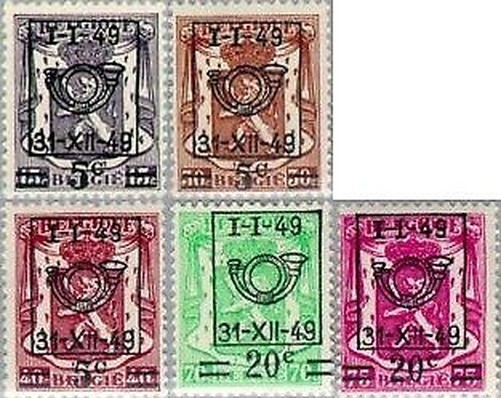 Belgique - 798/02 - 1949 Timbres De 1936-45 ÃCus Luxe