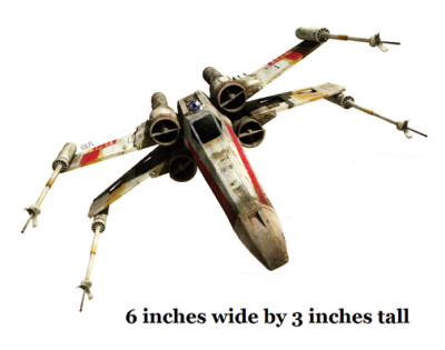 X-Wing Fighter Decal Rebel Alliance Ship Wall Sticker Star Wars Peel & Stick Art