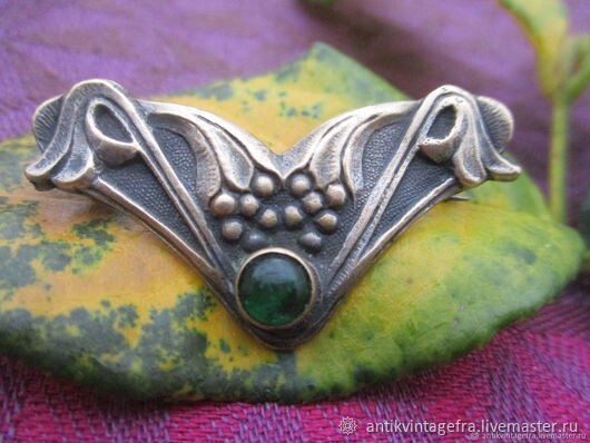 Broche Ancienne Bronze Art Nouveau Antique Art Nouveau Bronze Brooch