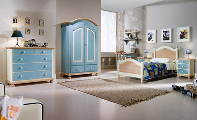 CAMERETTA MASSELLO RUSTICA   AZZURRO  PERSONALIZZABILE IN VARI COLORI
