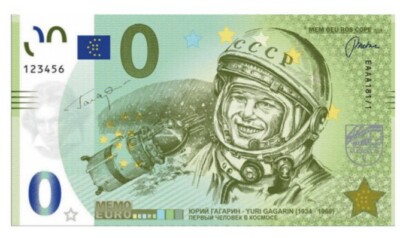 MEMOEURO  YURI GAGARIN  FIRST MAN IN SPACE - FIRST  LIMITED EDITION IN RUSSIA