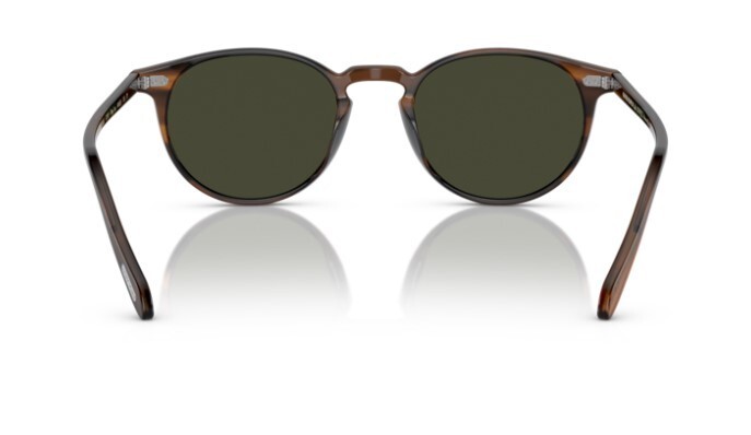 Pre-owned Oliver Peoples 0ov5004su Riley Sun 1724p1 Tuscany Tortoise/g-15 Polar Sunglasses