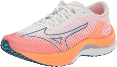 Мужские кроссовки Mizuno Wave Rebellion, белые/серебристые, 11,5 D, средние, США