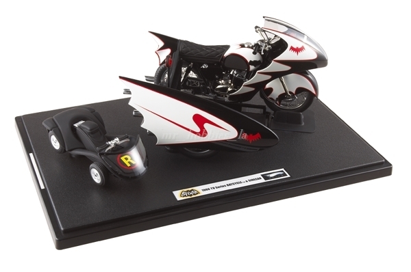 マテル ホットウィールズ エリート版 1/12 バットマン・バットサイクル！ BATMAN 1:12 BATCYCLE & SIDECAR 1966 TV SERIES 1/12 HOT
