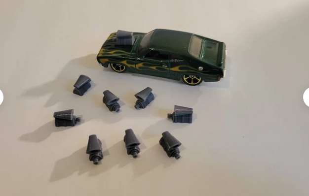 GasLands, Mad Max, Engine Blowers 8 items 3d printed. 1/64 scale Hotwheel. Car n