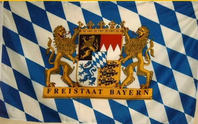 Fahne Flagge BAYERN FREISTAAT 1,5 Meter x 0,9 mit Oesen Neu Blau Weiss #277