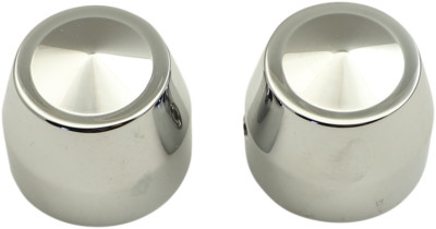 Accutronix Chrome 25mm Elite Front Axle Cap Harley Touring Softail Dyna 07-Up