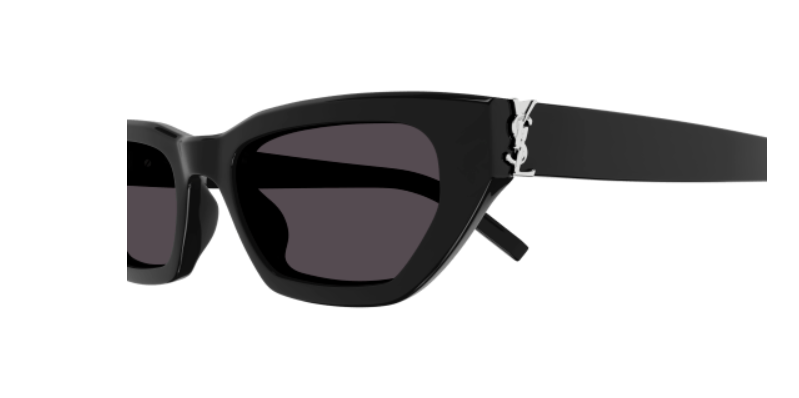 Pre-owned Saint Laurent Sl M126 001 Black Cat Eye Women's Sunglasses