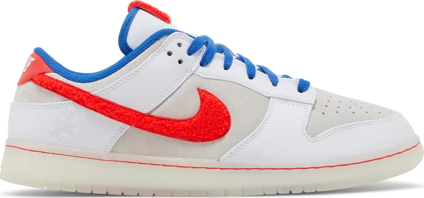 

Мужские кроссовки Nike Dunk Low Retro PRM Year of the Rabbit белый красный синий FD4203-161 10, Nike Dunk Retro Low