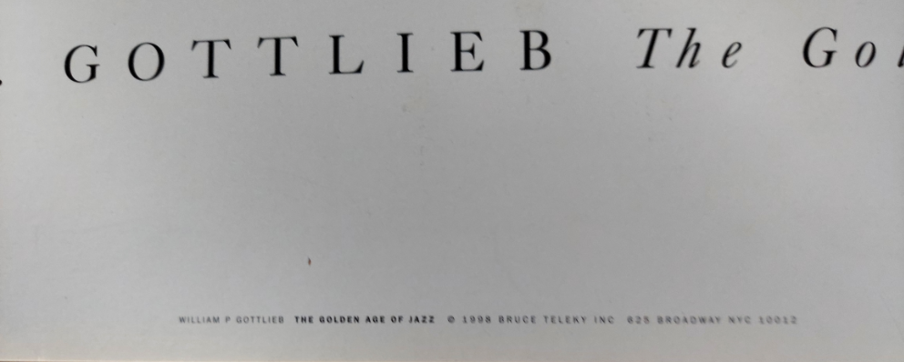 Vintage Frank Sinatra  Poster William P. Gottlieb "The Golden Age of Jazz" 18x24