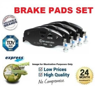 FRONT AXLE BRAKE PADS for VW SCIROCCO 2.0 TDI 2010-on
