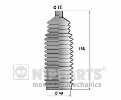 FALTENBALGSATZ LENKMANSCHETTE NIPPARTS J2840900 2PCS L NEU OE QUALITÄT