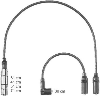 BERU ZÜNDLEITUNGSSATZ ZÜNDKABEL ZEF1223 P NEU OE QUALITÄT