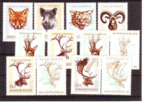 HUNGARY - 1966. Hunting Trophies - MNH