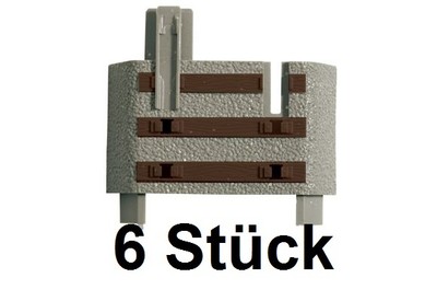 H0 Threshold End Piece Geoline 6 for Flexible Track 61106 NewBoxed